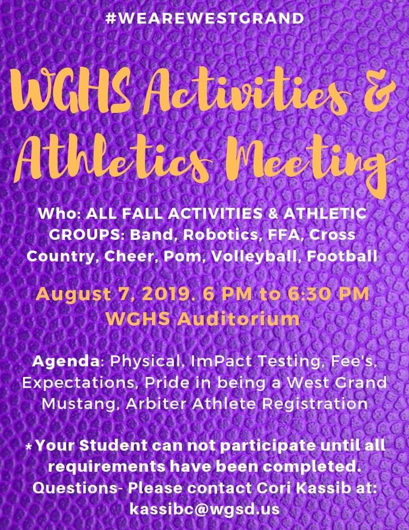 Activities and Athletics Meeting